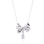 Bow Drop Necklace