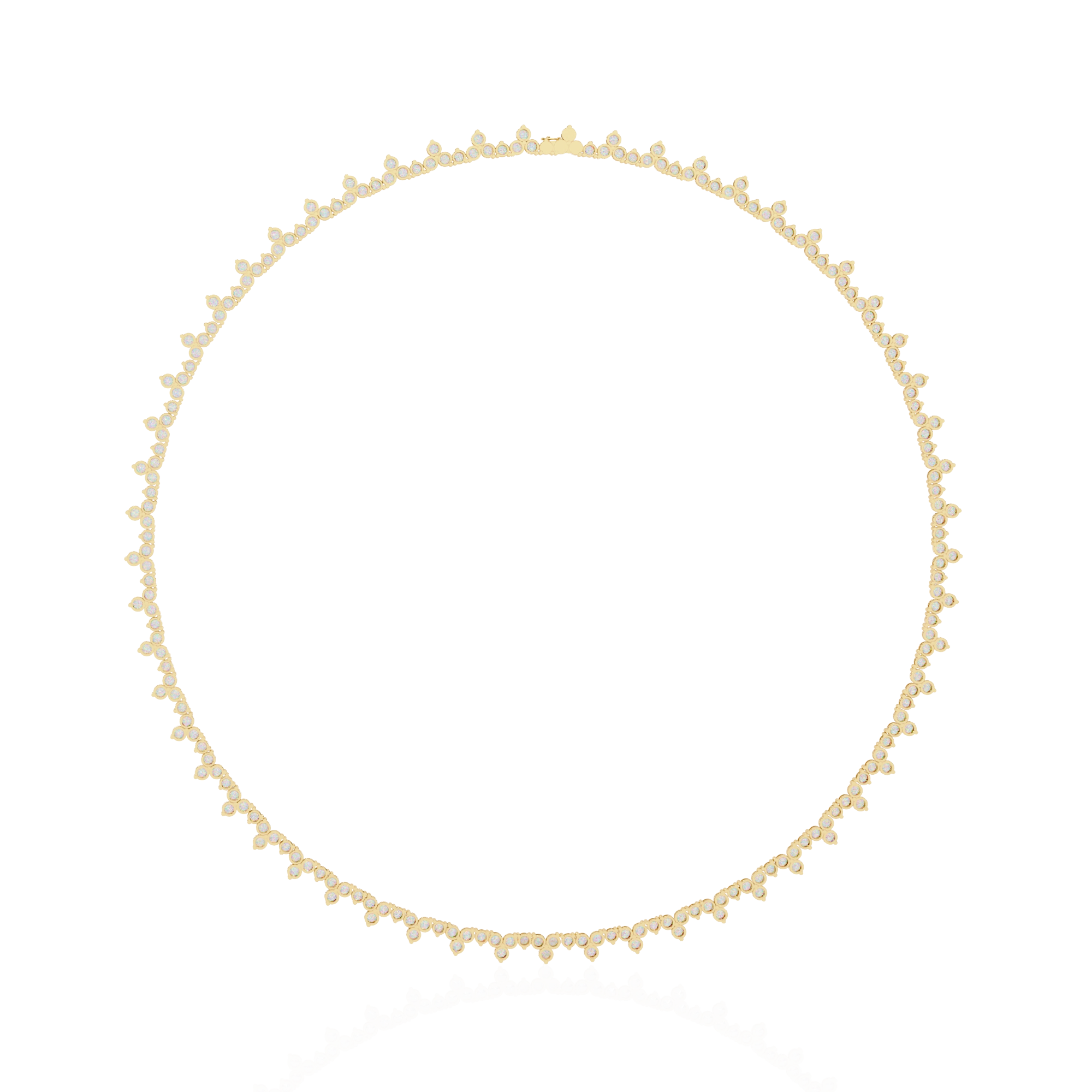 Floral Tennis Necklace