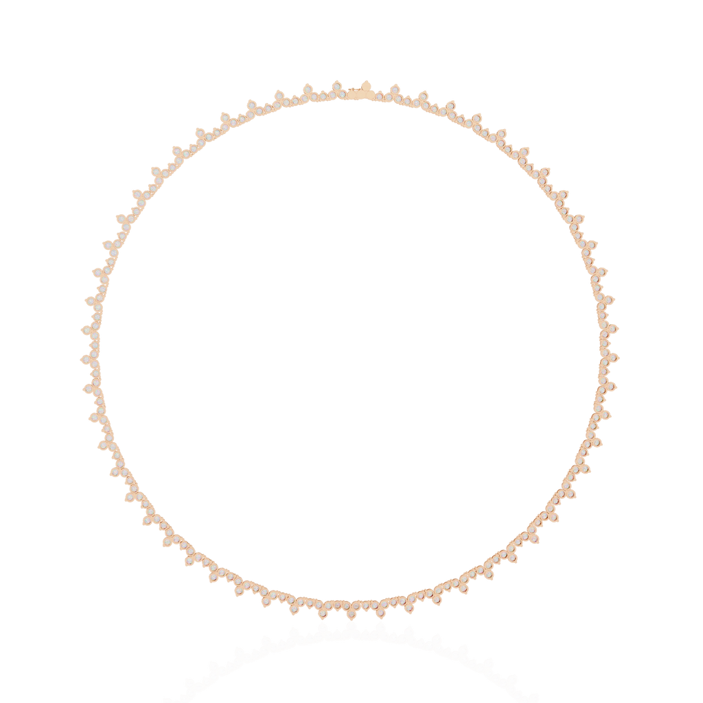 Floral Tennis Necklace