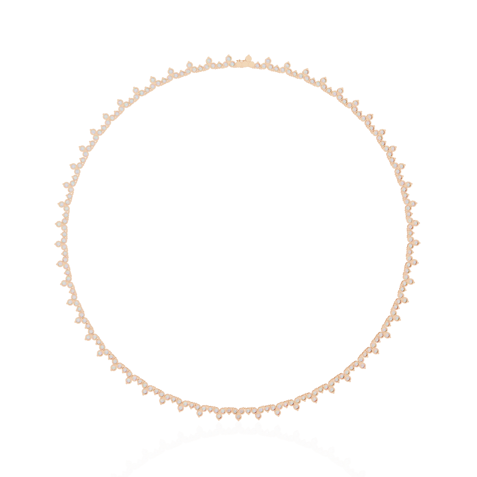 Floral Tennis Necklace
