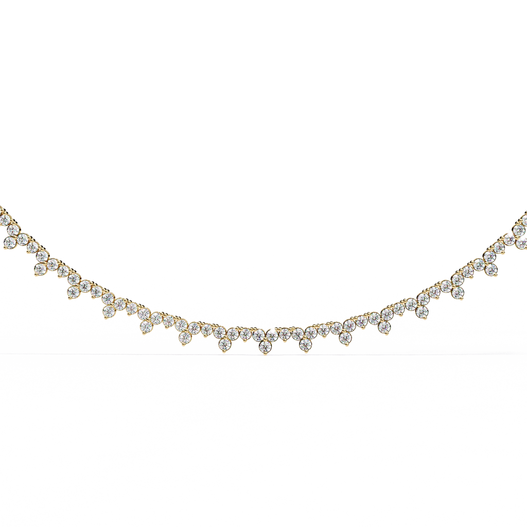 Floral Tennis Necklace