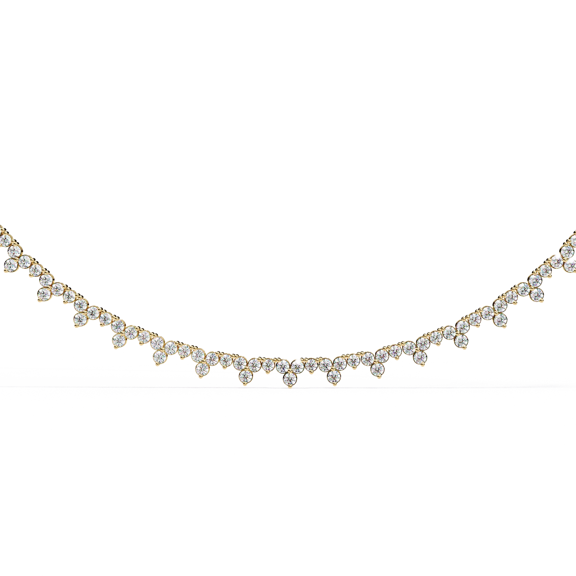 Floral Tennis Necklace