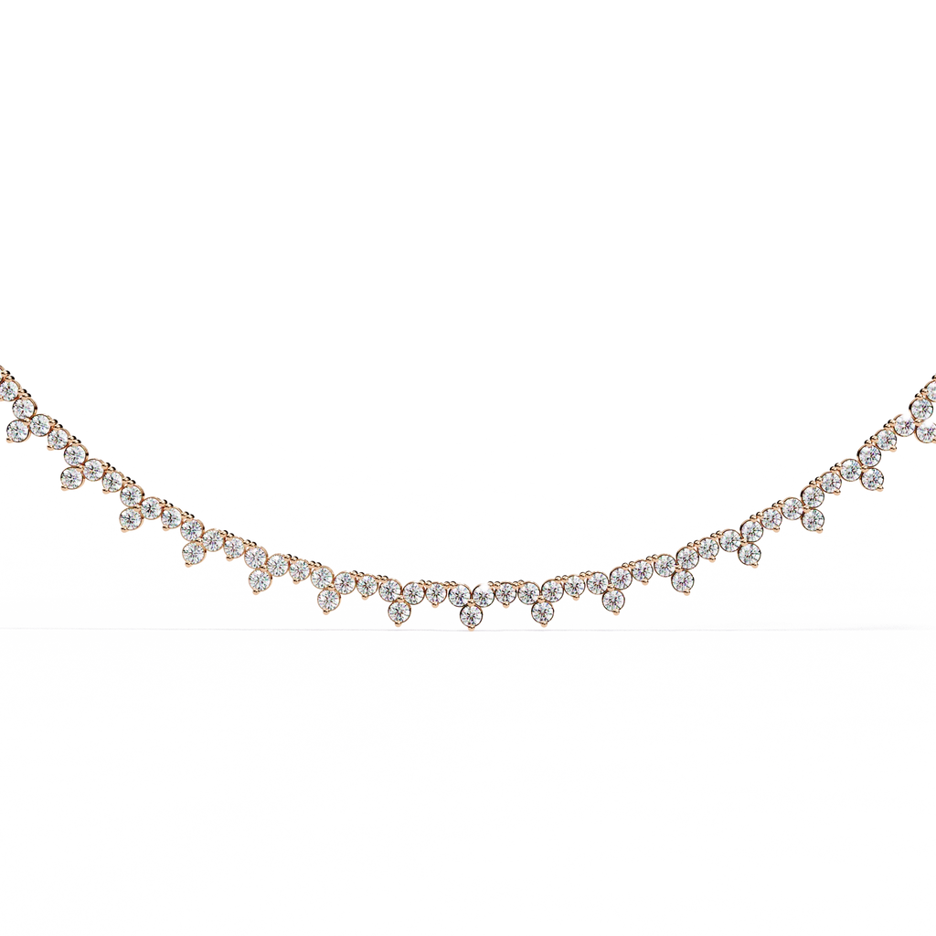 Floral Tennis Necklace