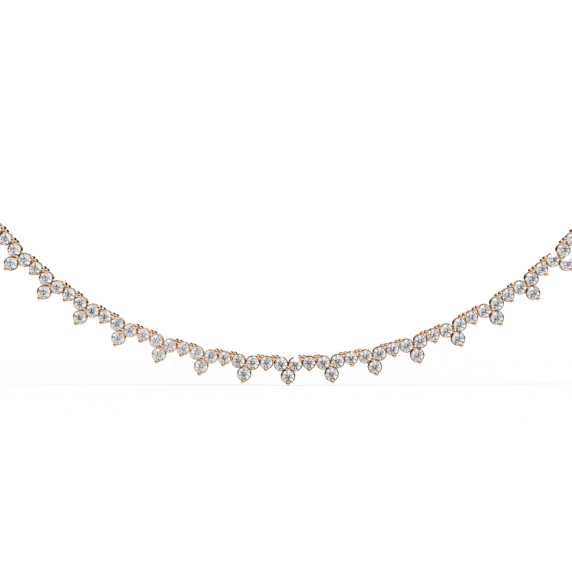 Floral Tennis Necklace