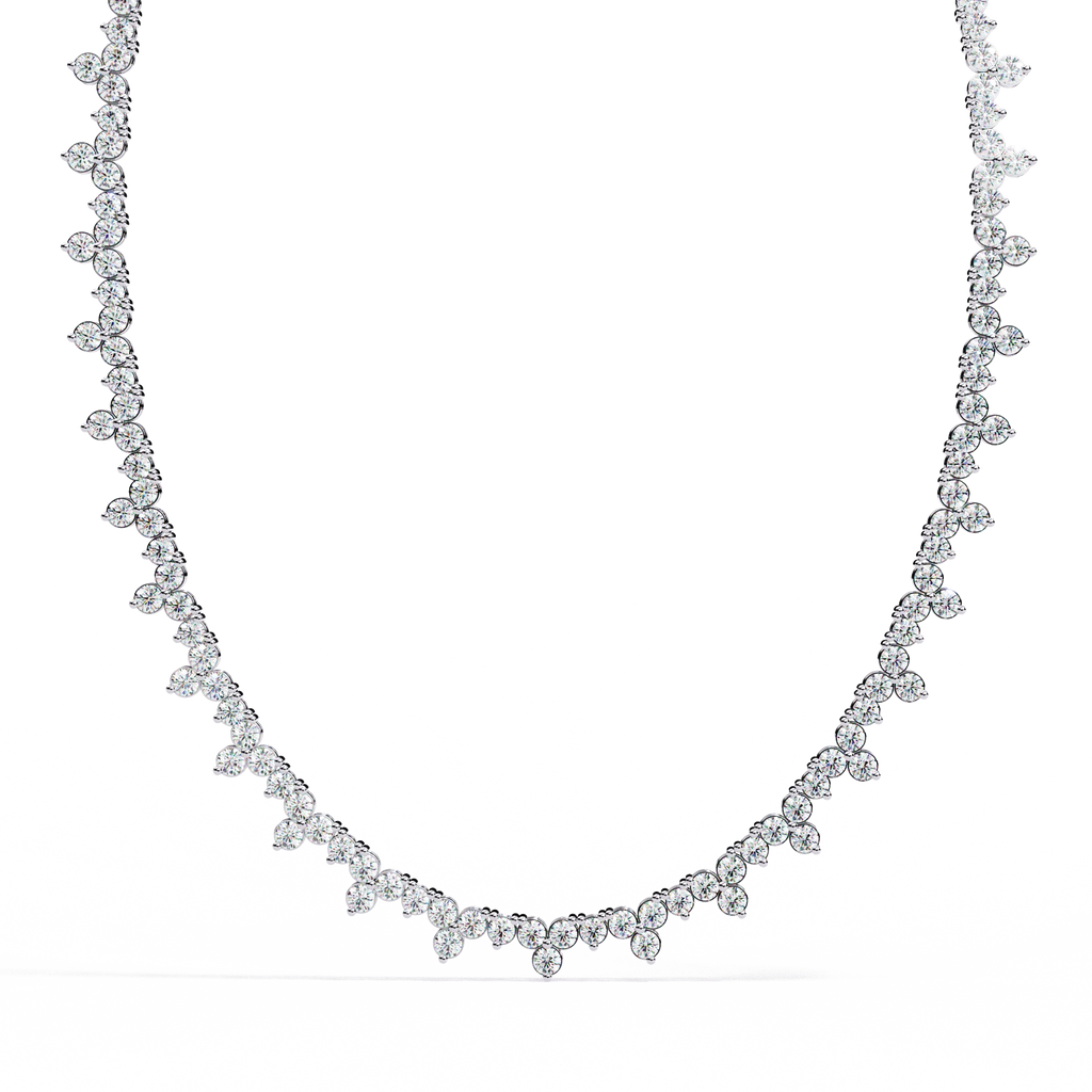Floral Tennis Necklace