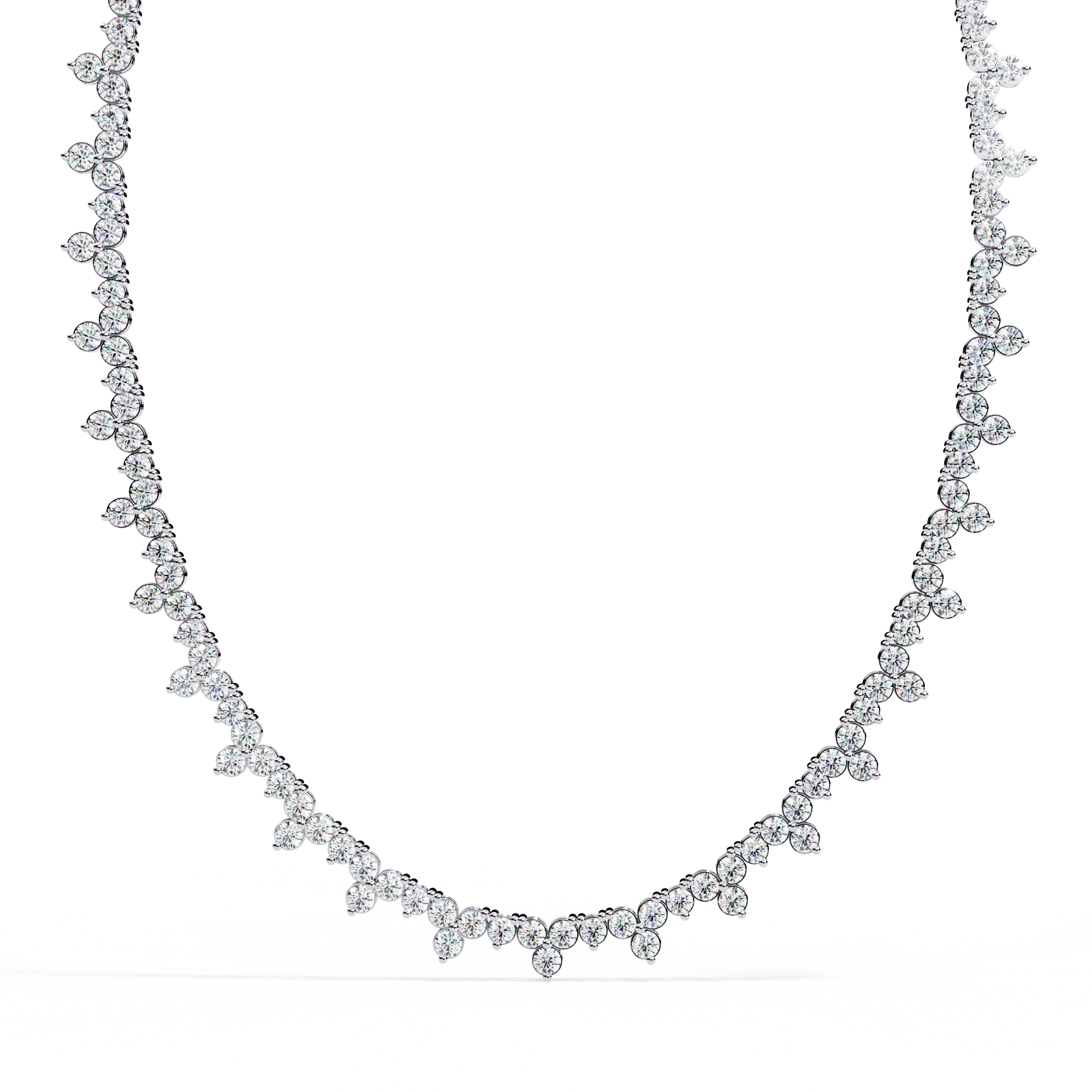 Floral Tennis Necklace