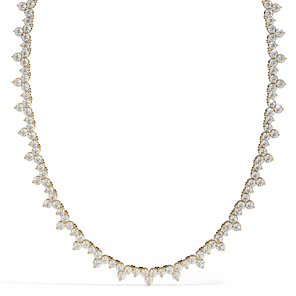 Floral Tennis Necklace