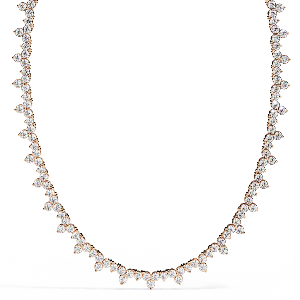 Floral Tennis Necklace