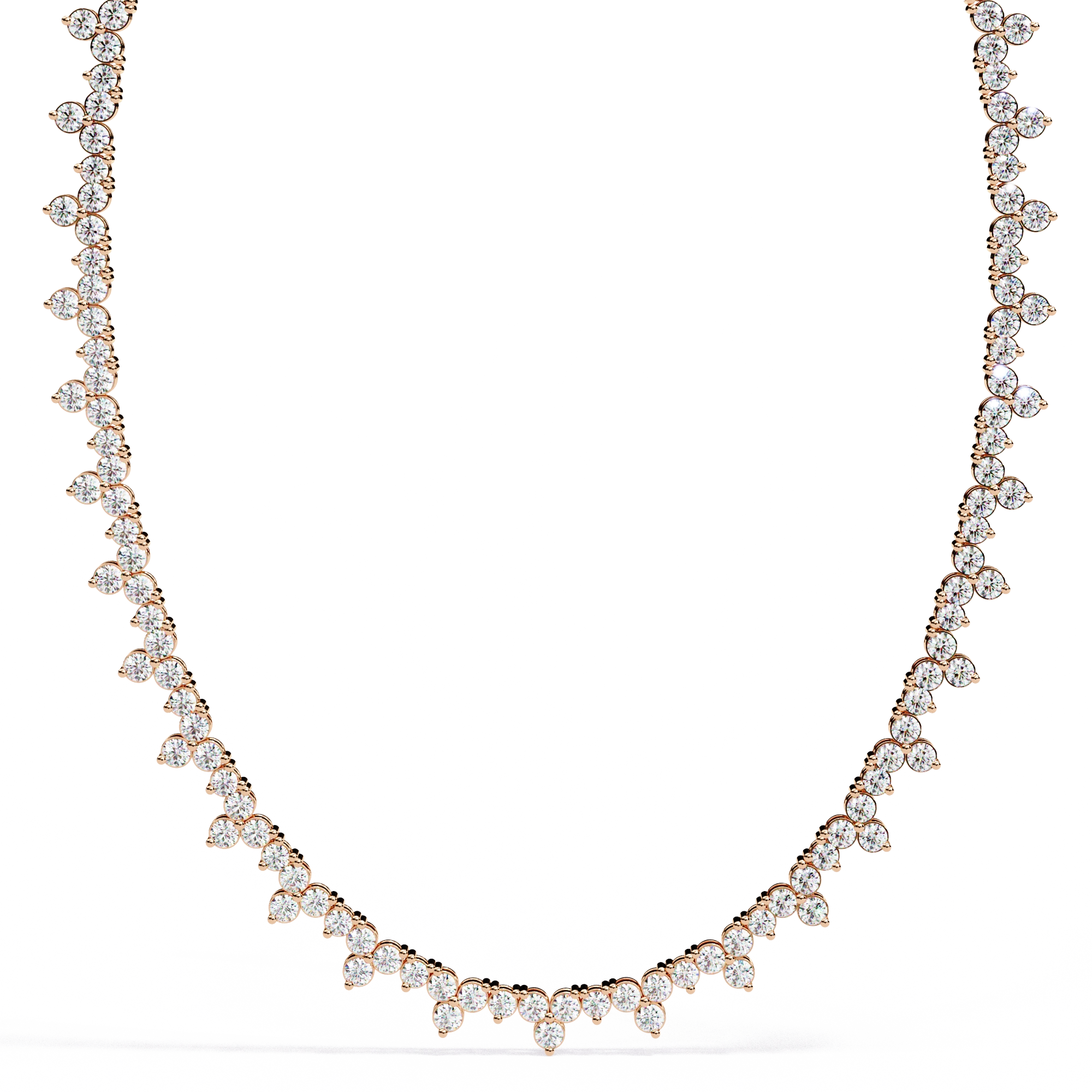 Floral Tennis Necklace