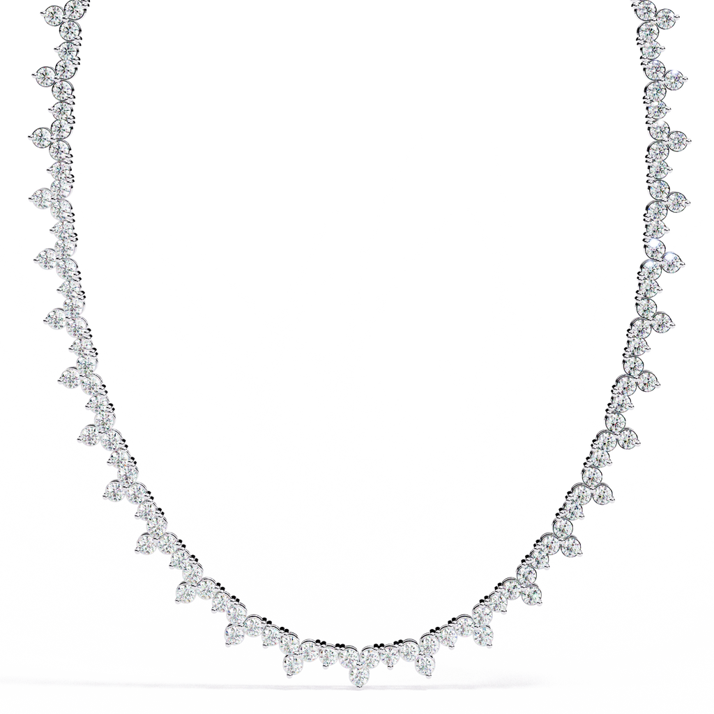 Floral Tennis Necklace