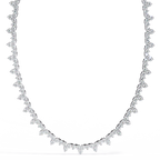Floral Tennis Necklace