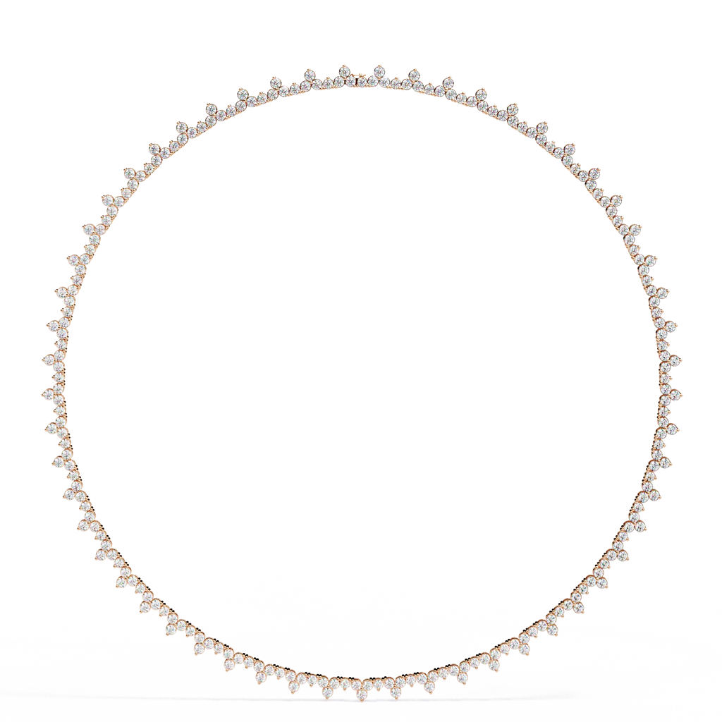 Floral Tennis Necklace