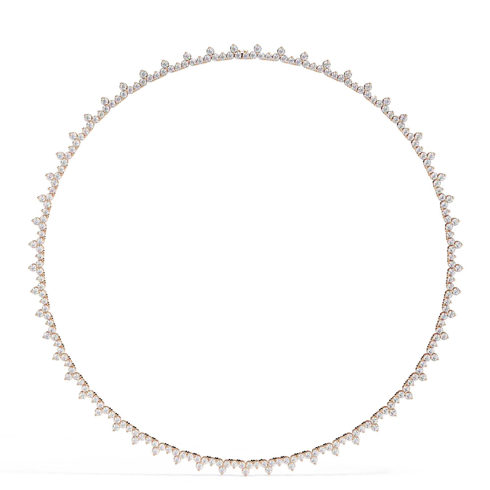 Floral Tennis Necklace