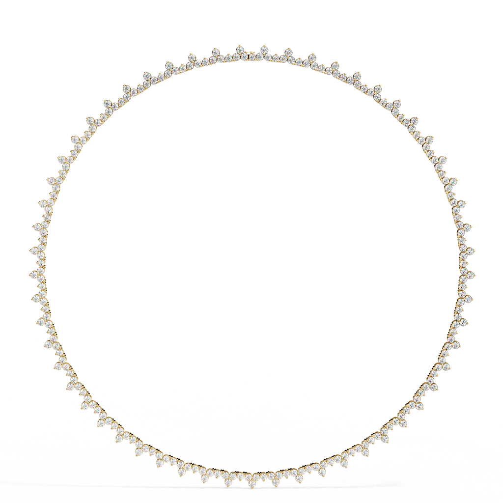 Floral Tennis Necklace