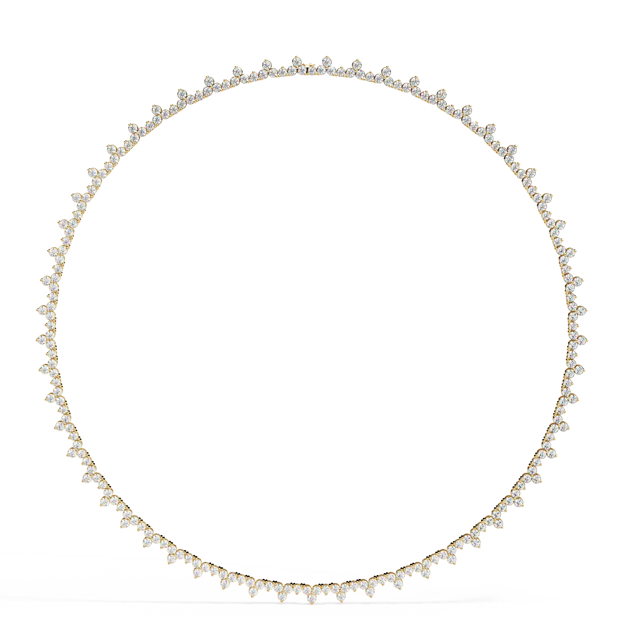 Floral Tennis Necklace