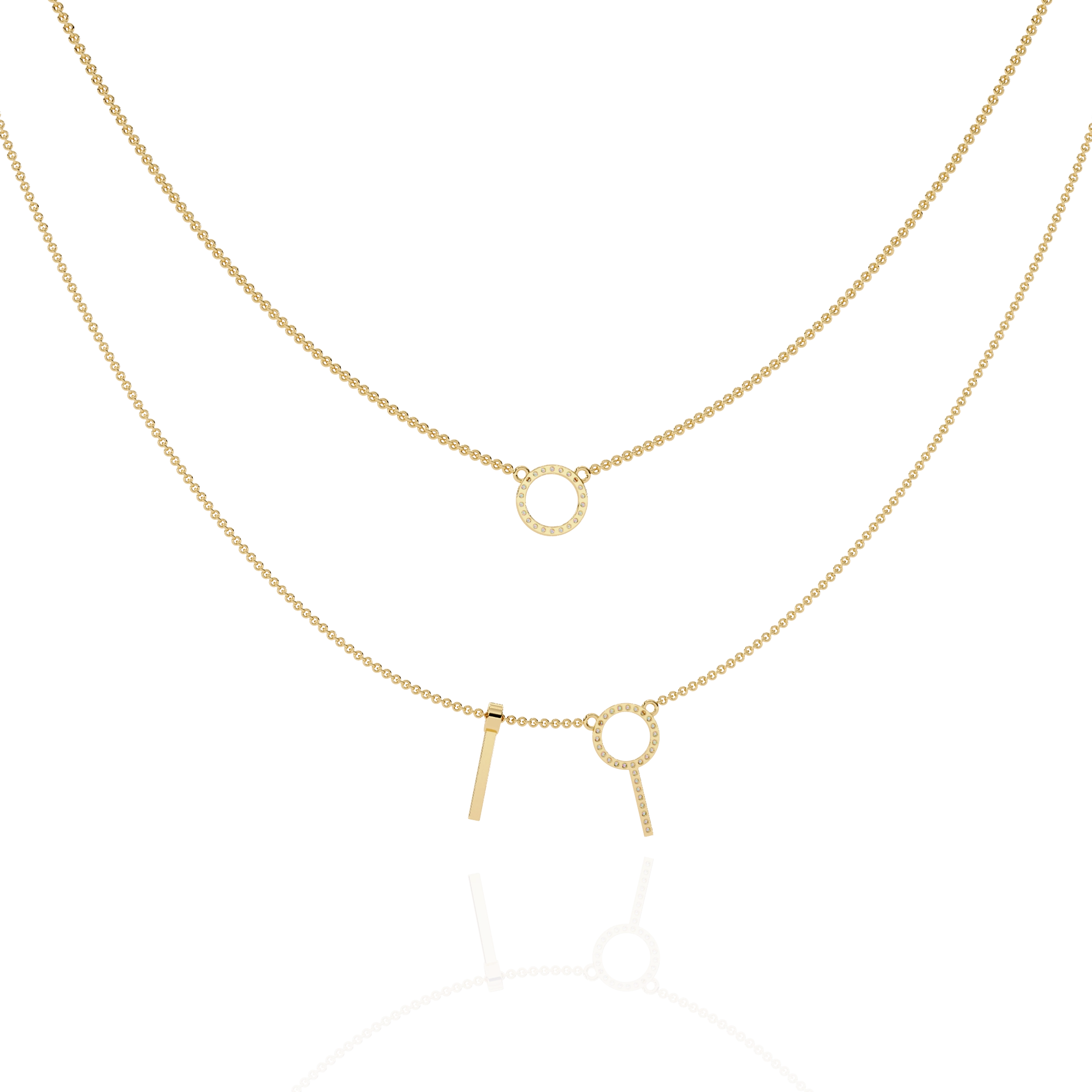 Layered Circle Necklace