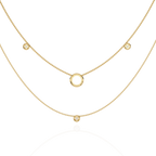 Double Layer Circle Necklace