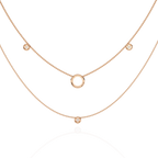 Double Layer Circle Necklace