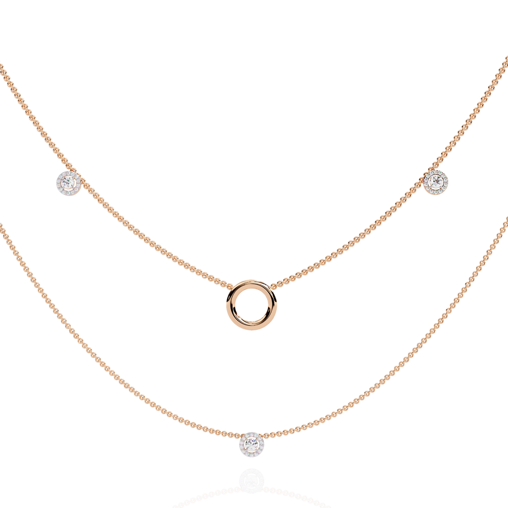 Double Layer Circle Necklace
