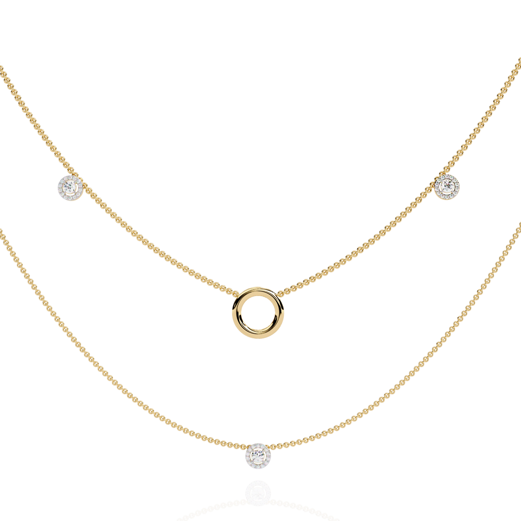 Double Layer Circle Necklace