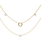 Double Layer Circle Necklace