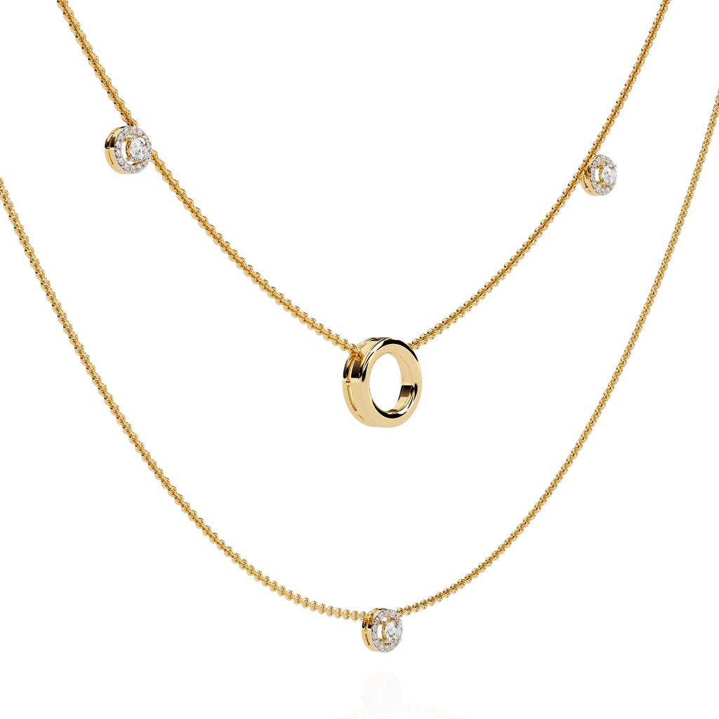 Double Layer Circle Necklace