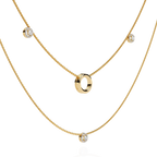 Double Layer Circle Necklace