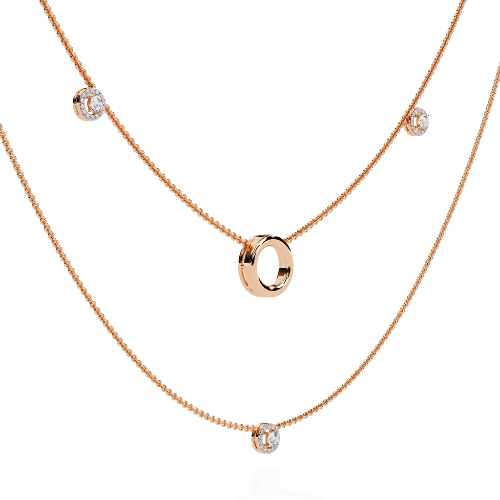 Double Layer Circle Necklace