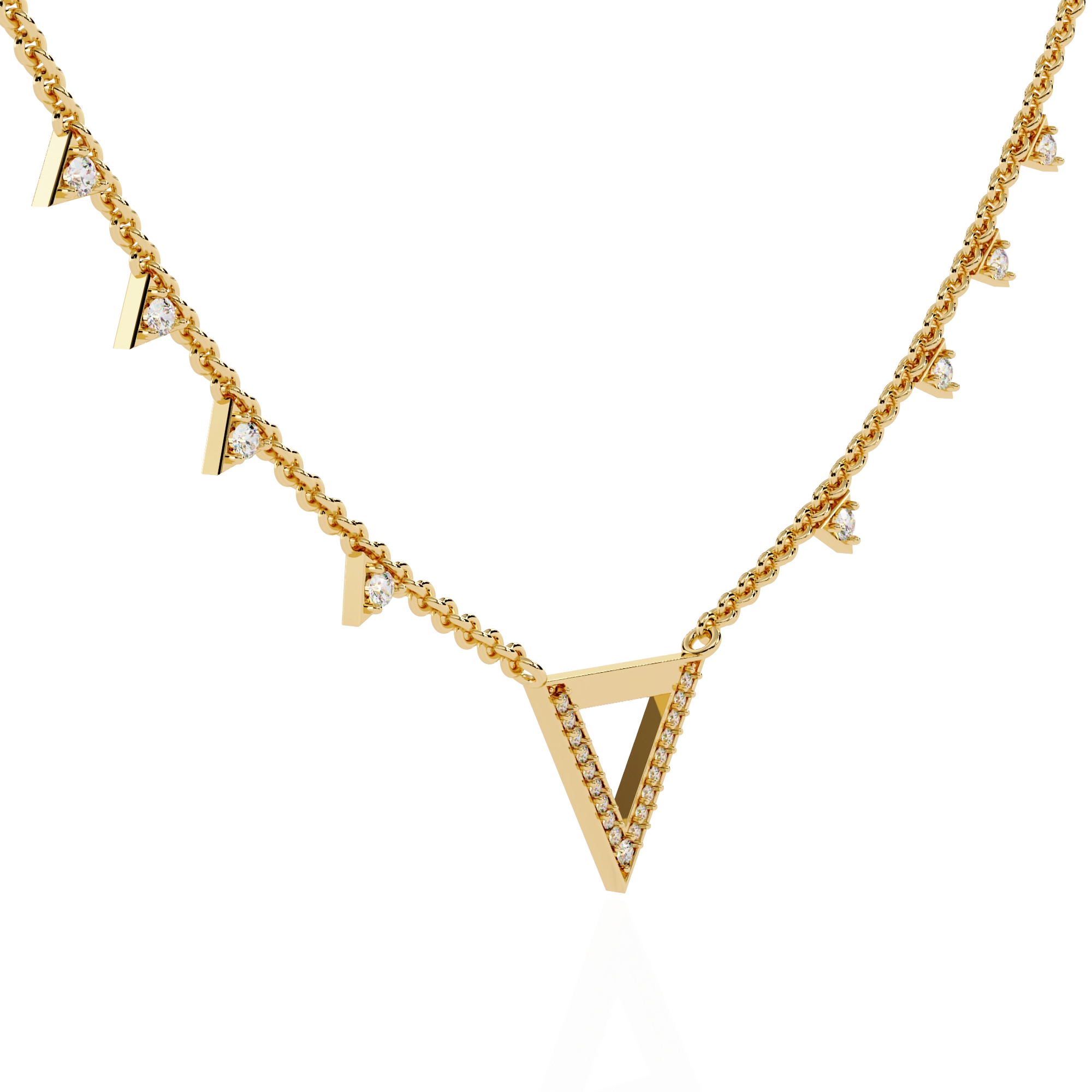 Triangle Charm Necklace