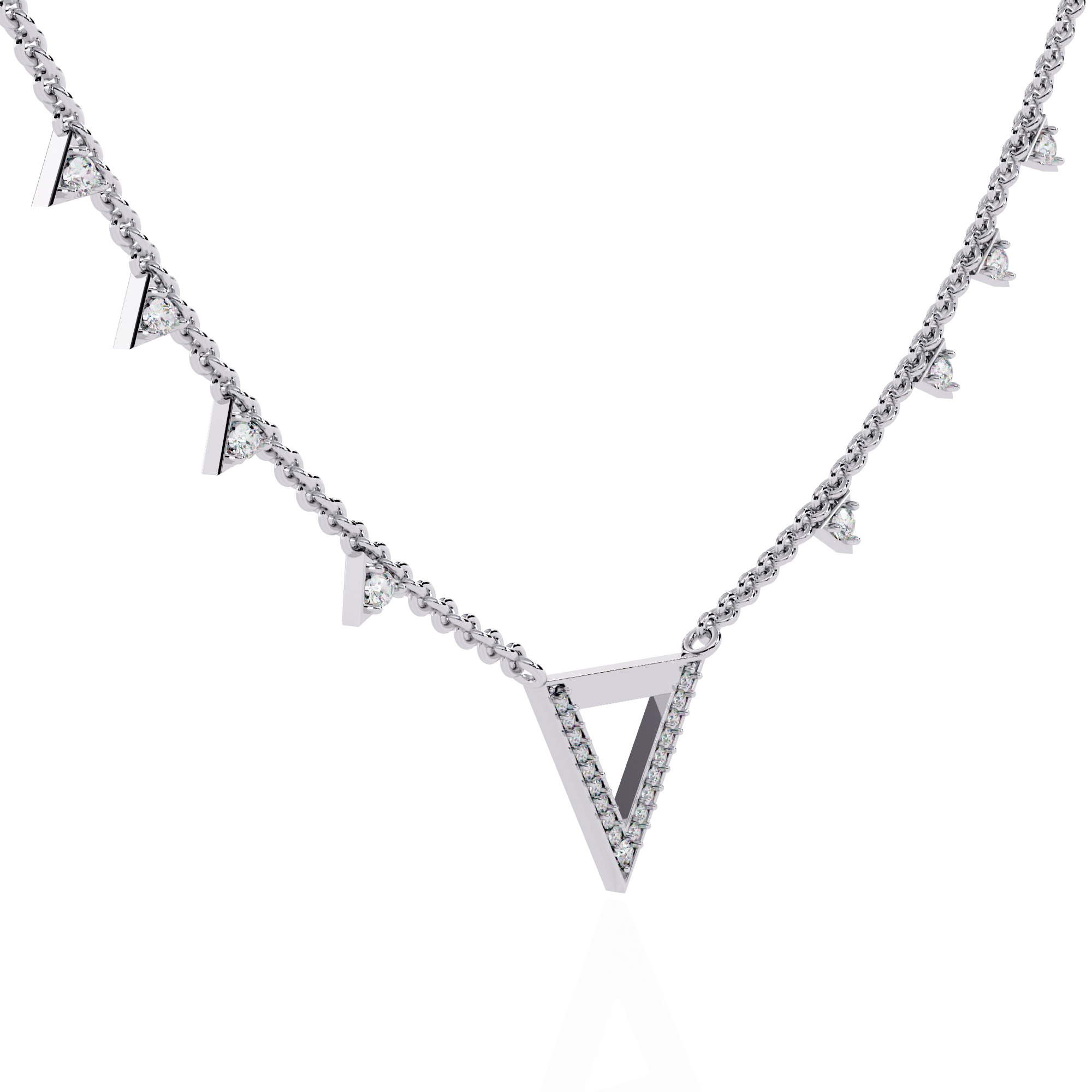Triangle Charm Necklace