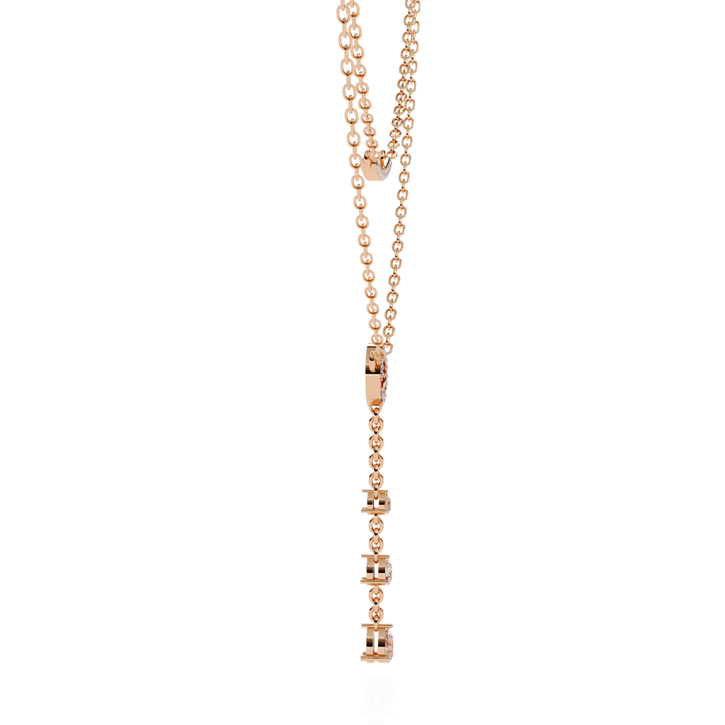 Layered Circle Drop Necklace