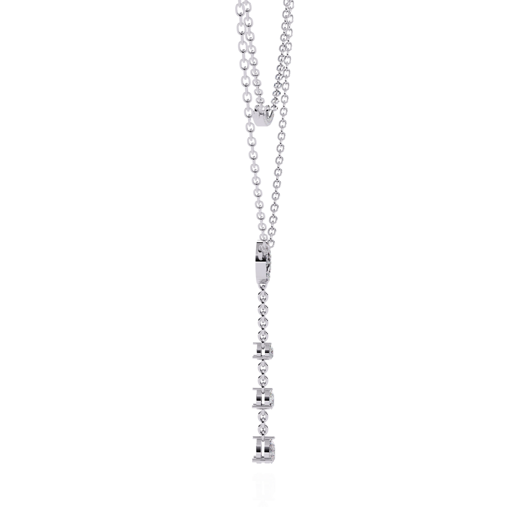 Layered Circle Drop Necklace