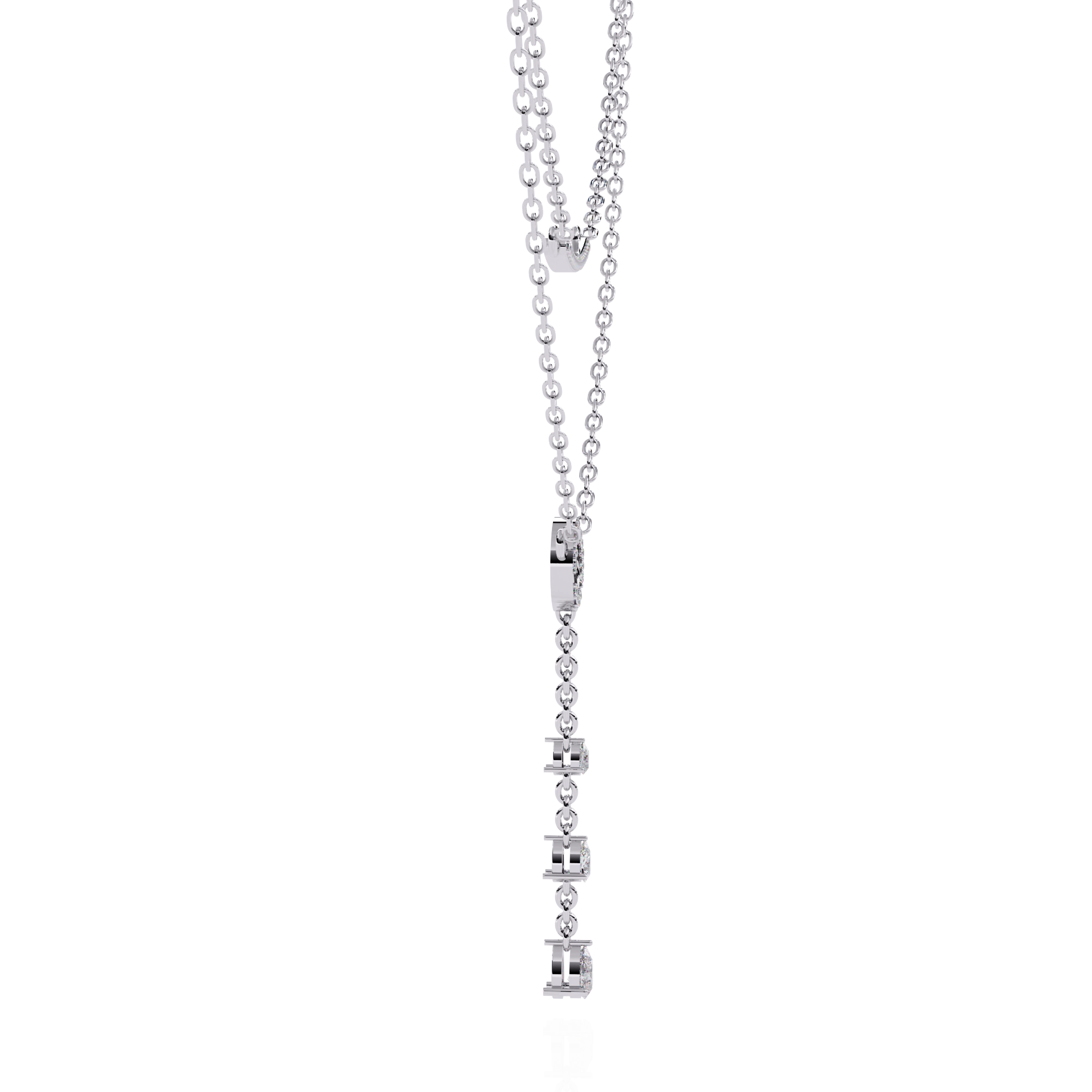 Layered Circle Drop Necklace