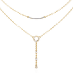 Layered Circle Drop Necklace