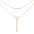 Layered Circle Drop Necklace