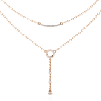 Layered Circle Drop Necklace