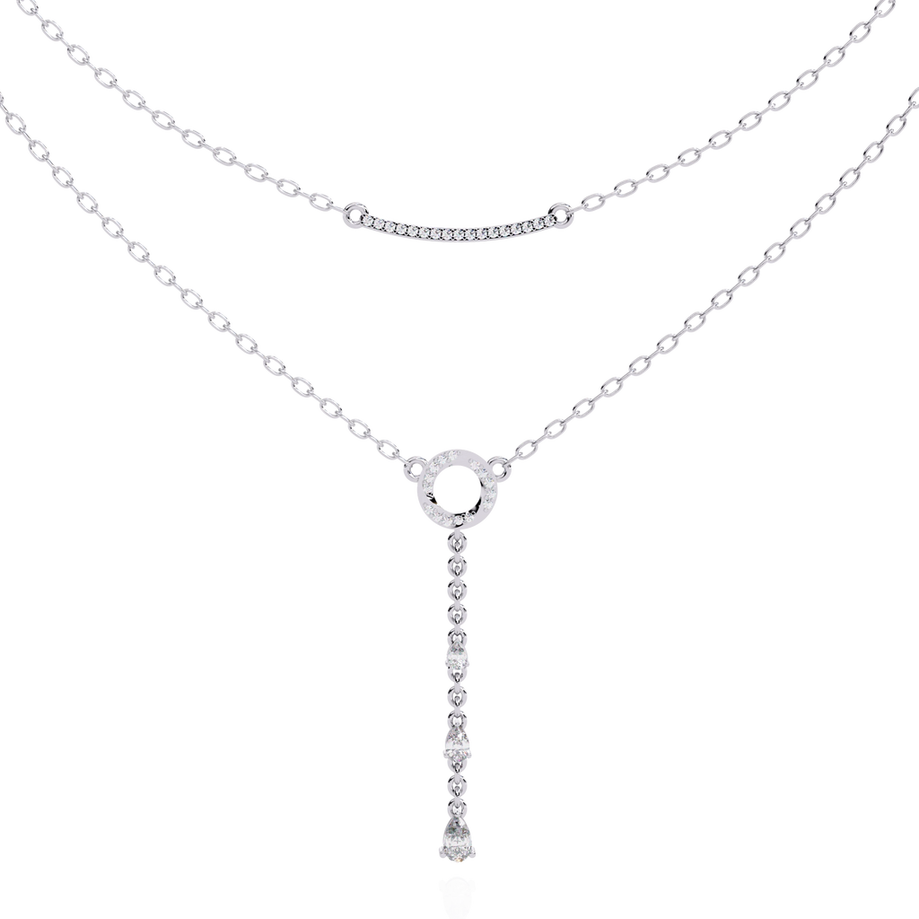 Layered Circle Drop Necklace