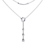 Layered Circle Drop Necklace