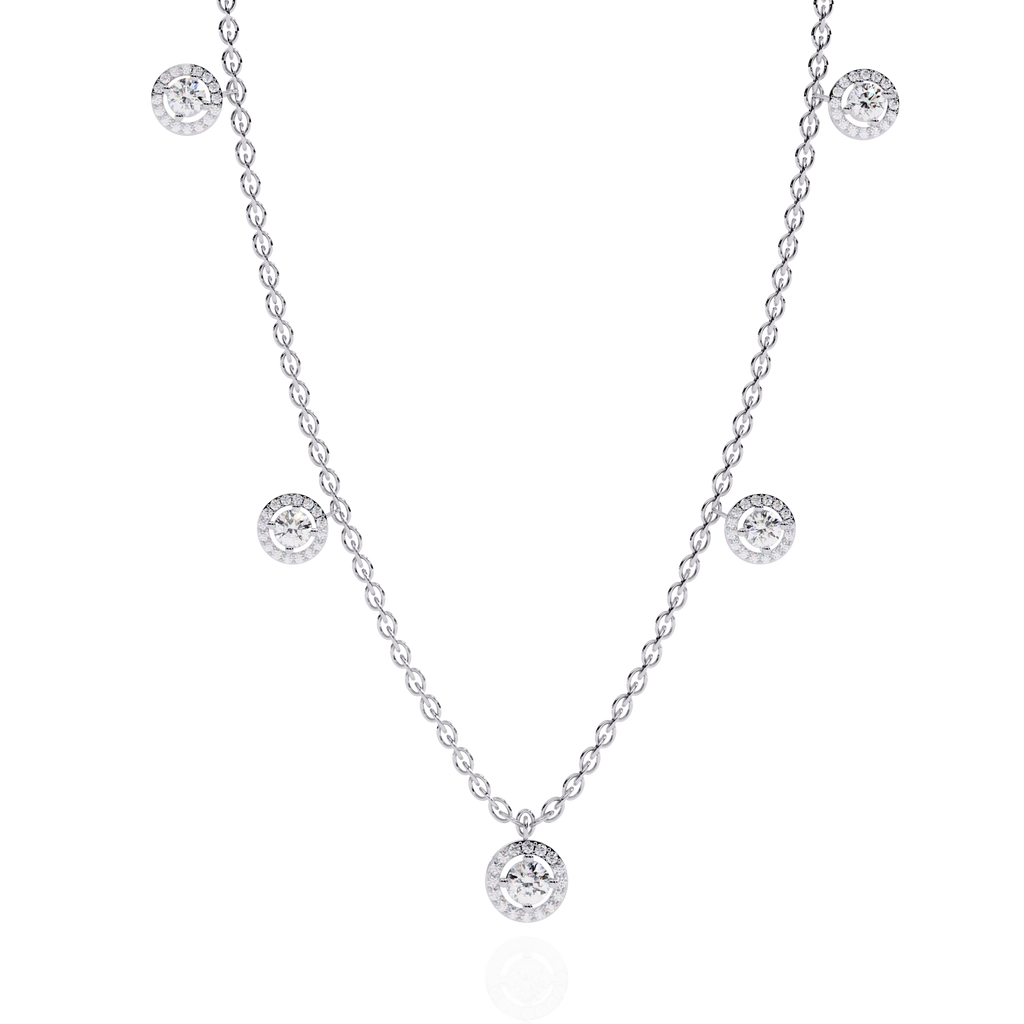 Floating Diamond Necklace