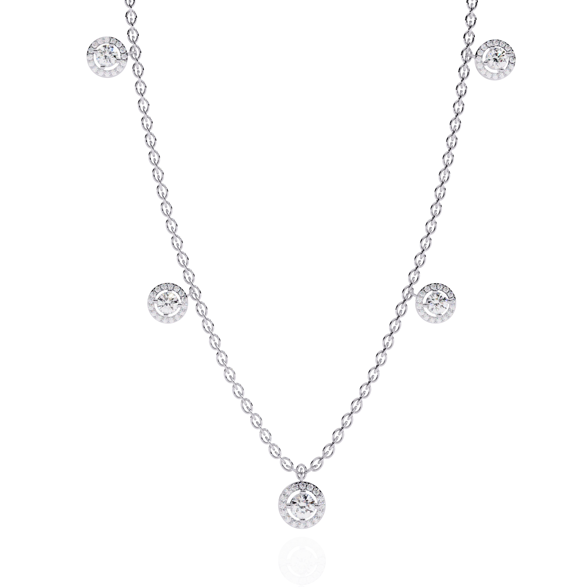Floating Diamond Necklace