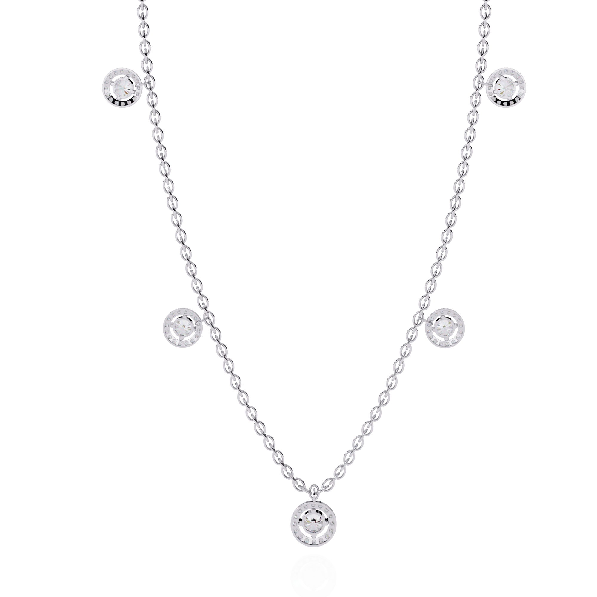 Floating Diamond Necklace