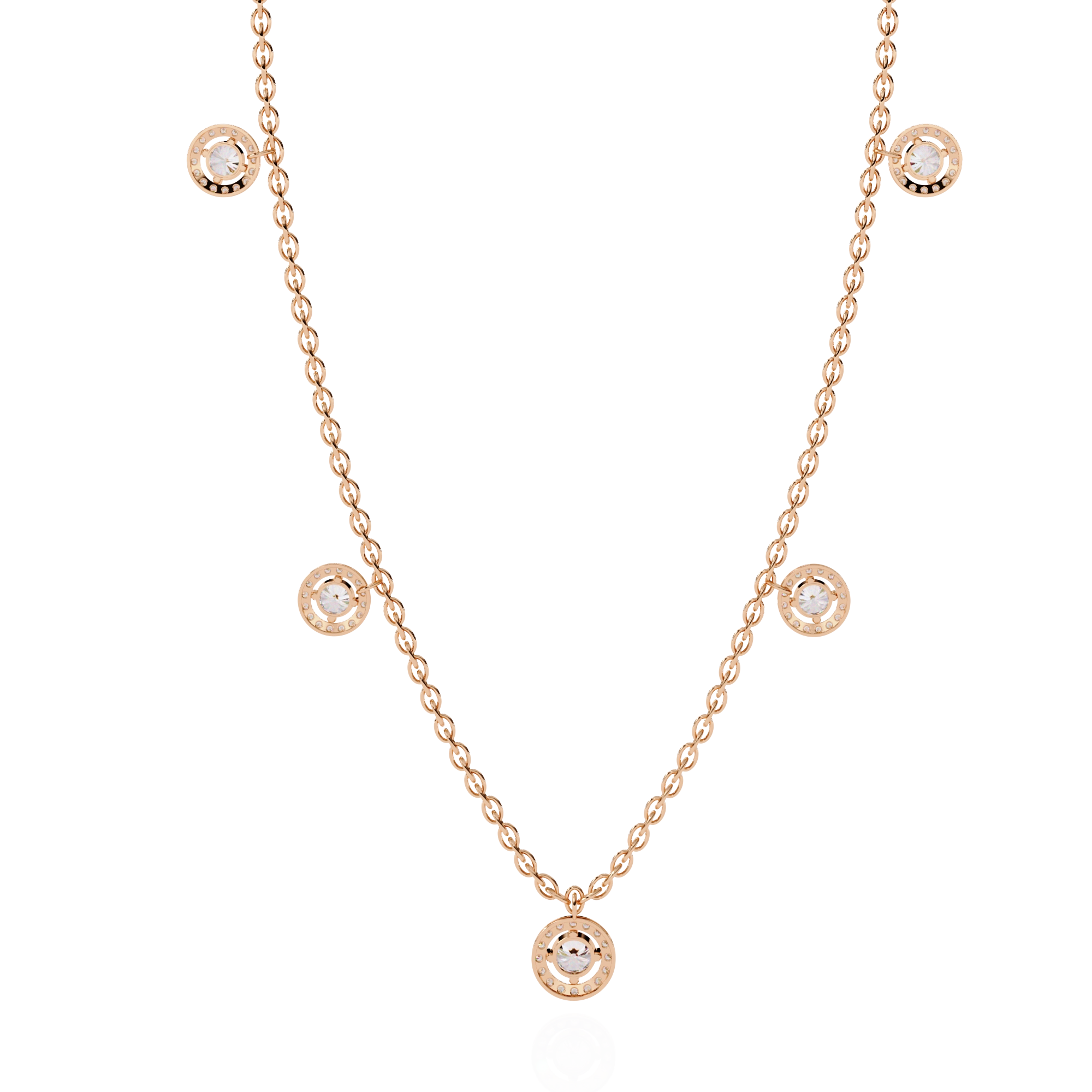 Floating Diamond Necklace