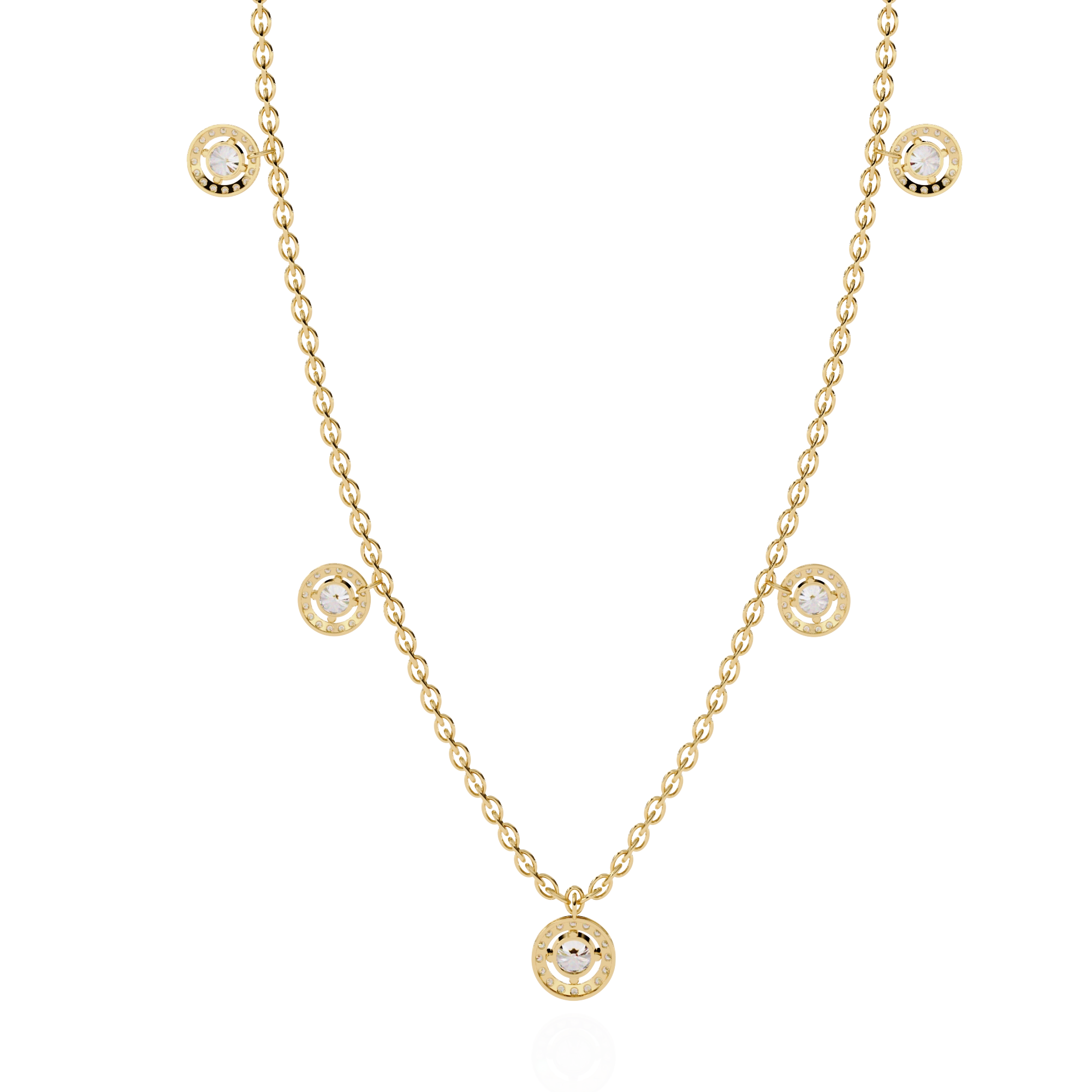 Floating Diamond Necklace