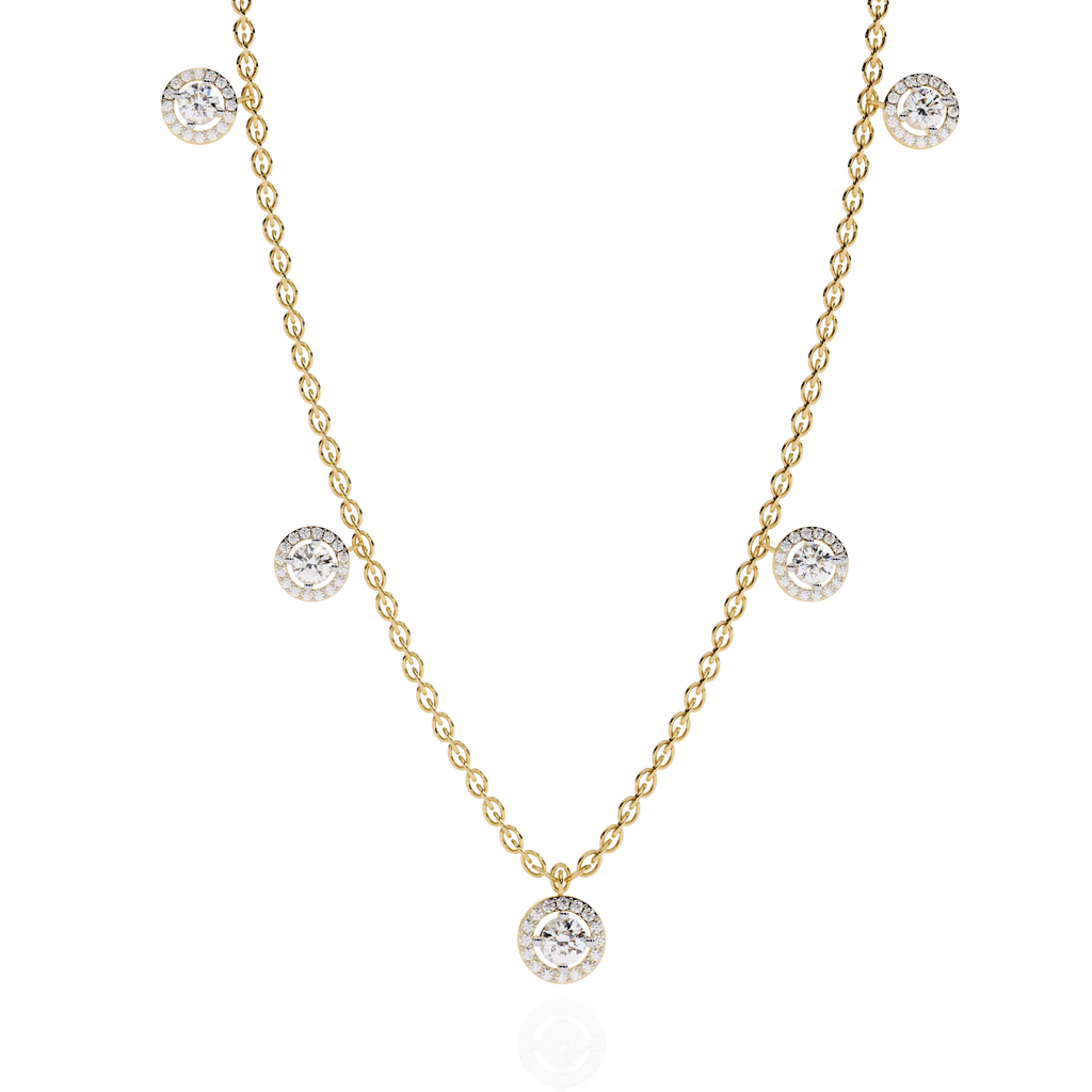 Floating Diamond Necklace