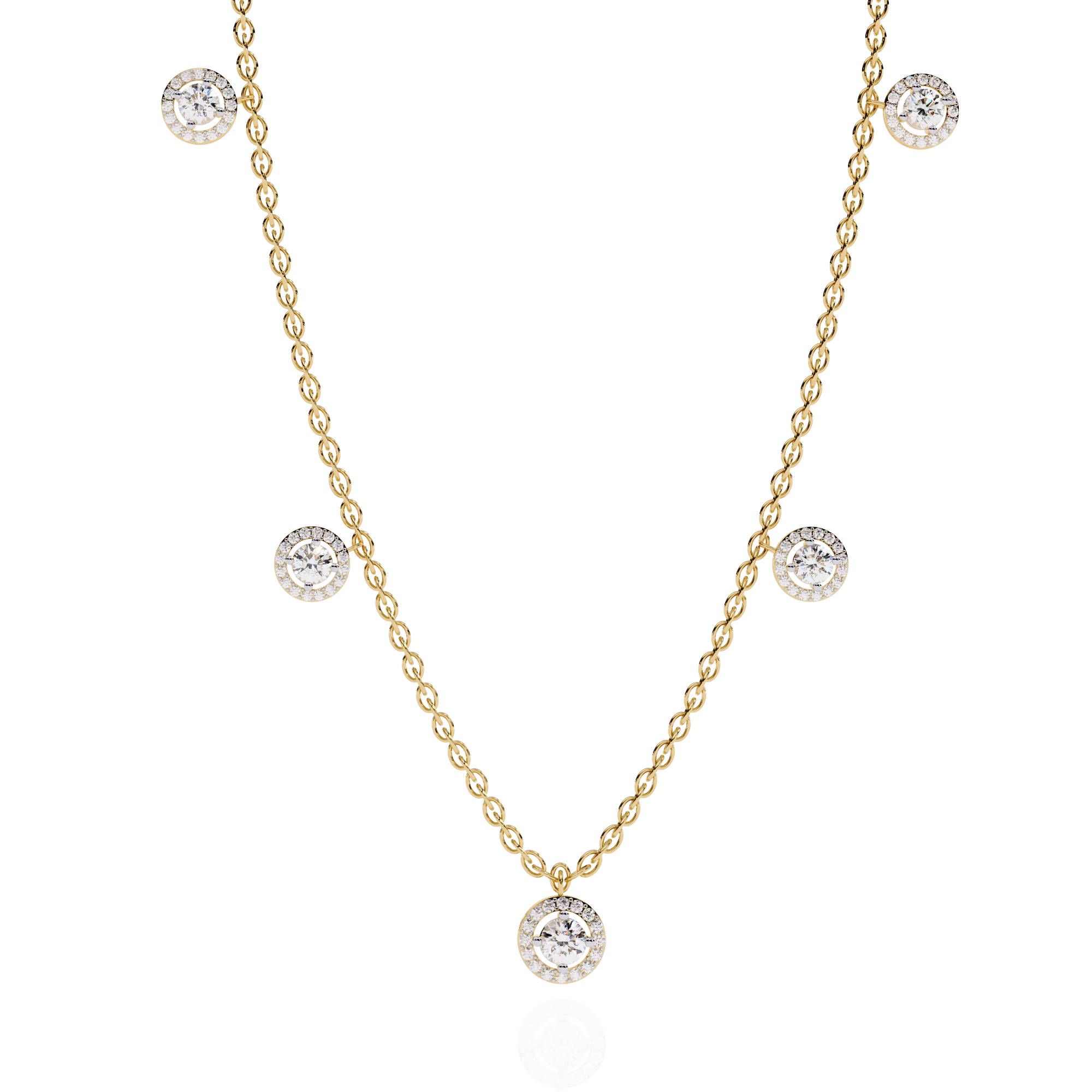 Floating Diamond Necklace