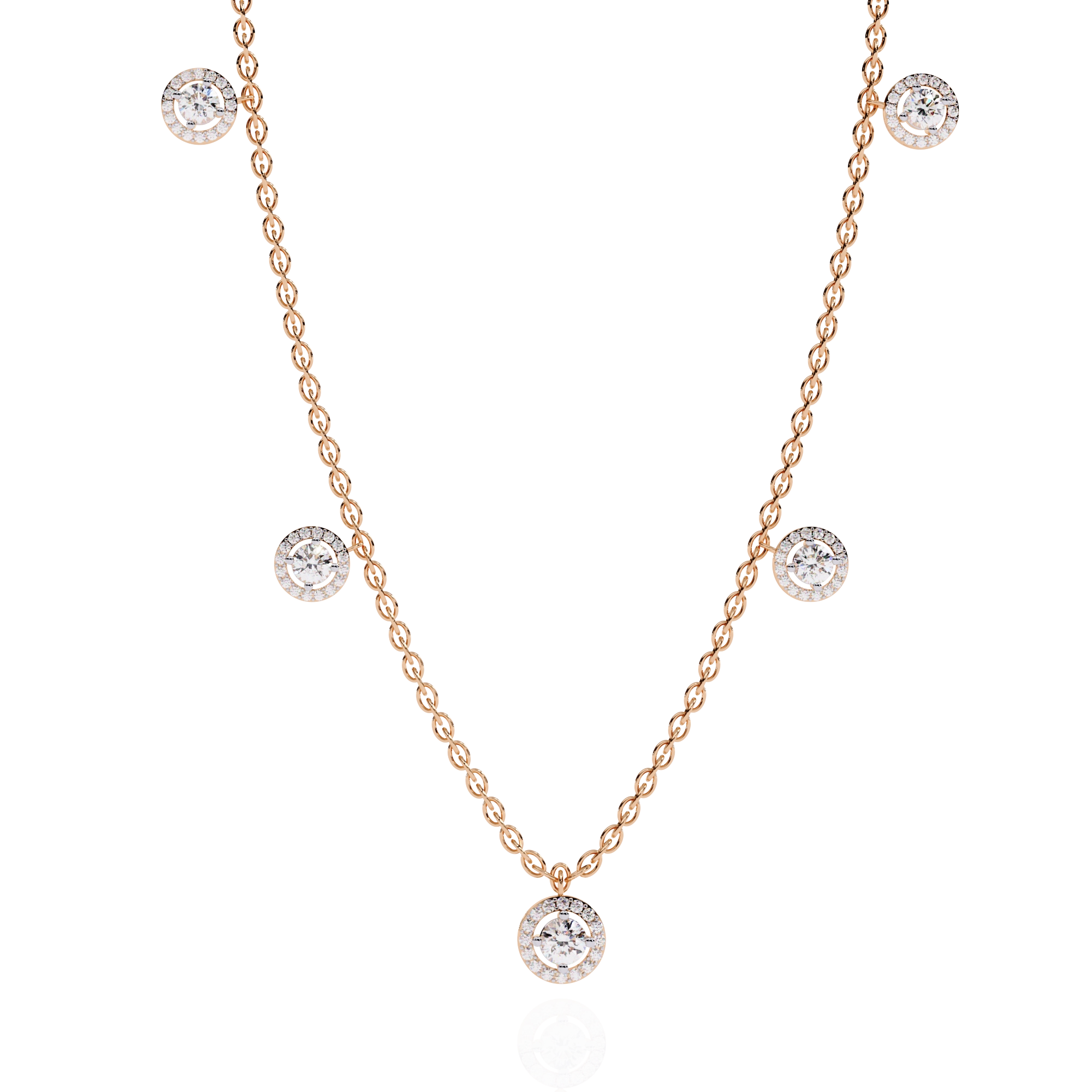 Floating Diamond Necklace