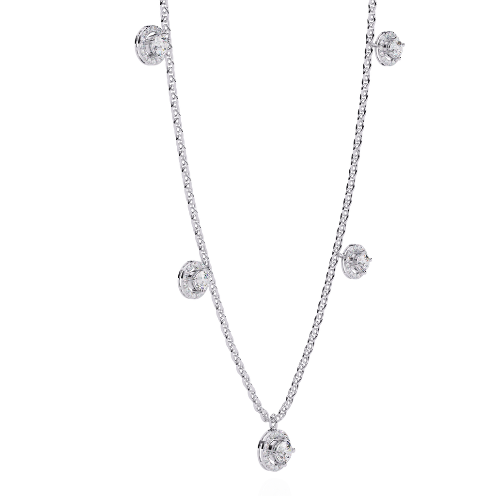 Floating Diamond Necklace