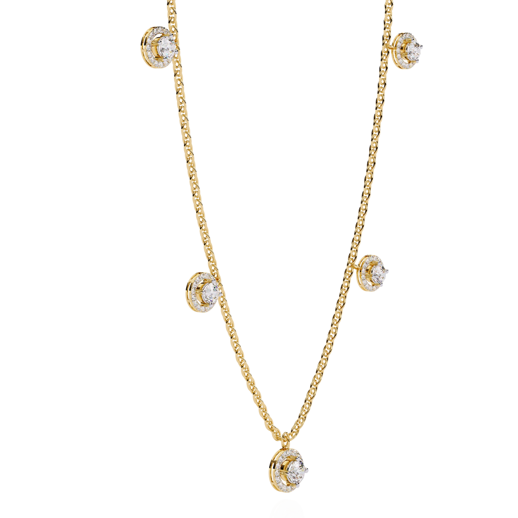 Floating Diamond Necklace