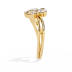 Luxury Three-Stone Pear Cut Ring