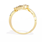 Luxury Three-Stone Pear Cut Ring